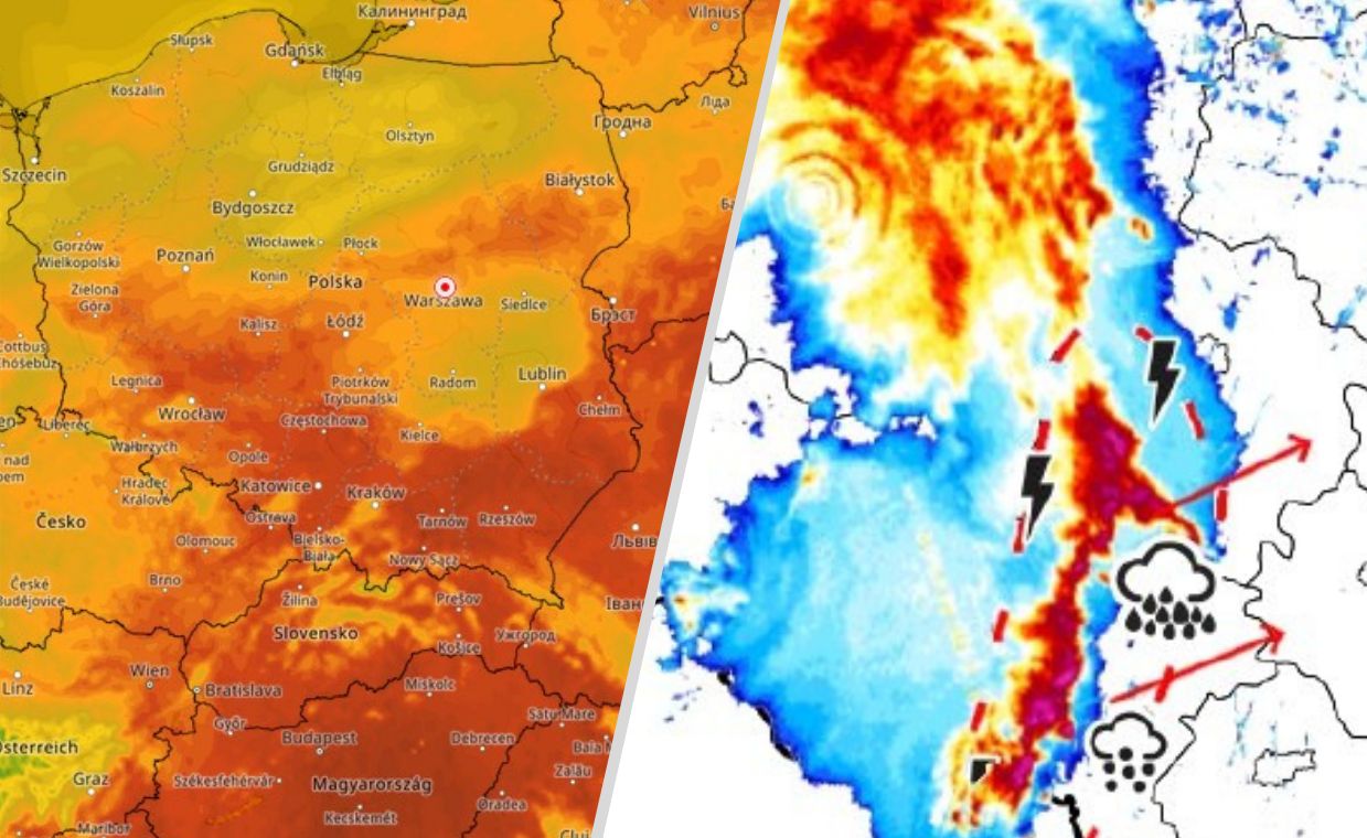 Groźne nawałnice nad Polską. Trąby powietrzne i grad. Gdzie jest burza?