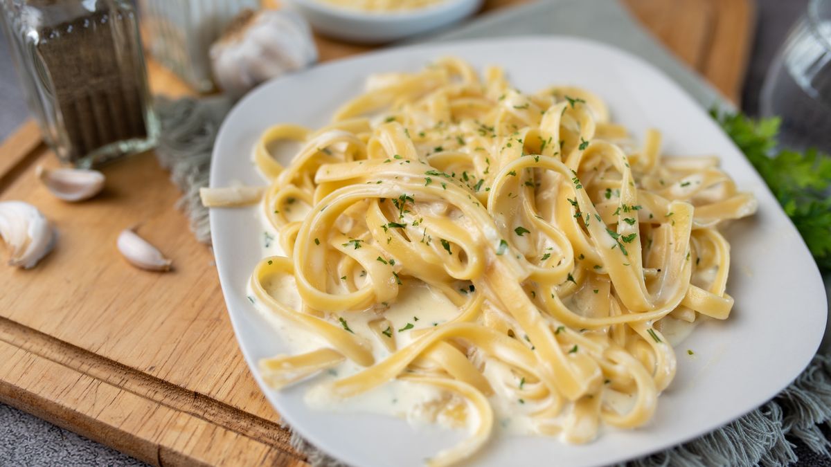 Makaron z czosnkiem