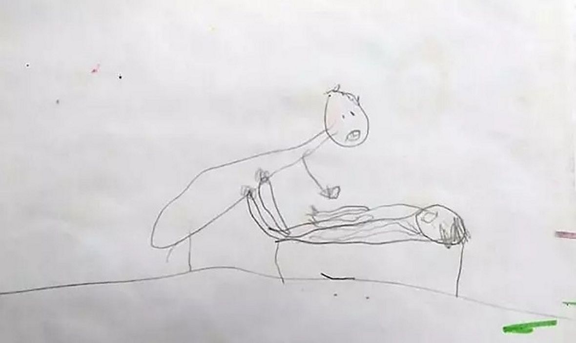 Rodzice odkryli przerażające rysunki córki