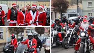 Nowy Tomyśl: MotoMikołaje przejechali przez miasto! Barwna parada