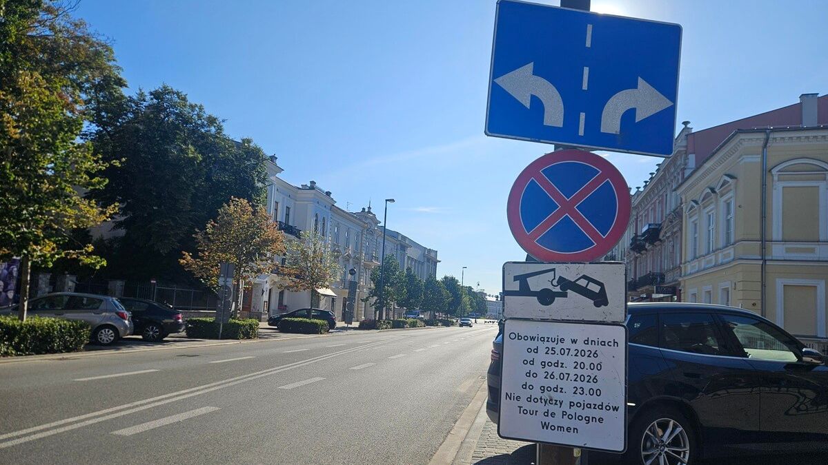 Zakaz parkowania na Krakowskim Przedmieściu na czas finału 3. etapu Tour de Pologne Women