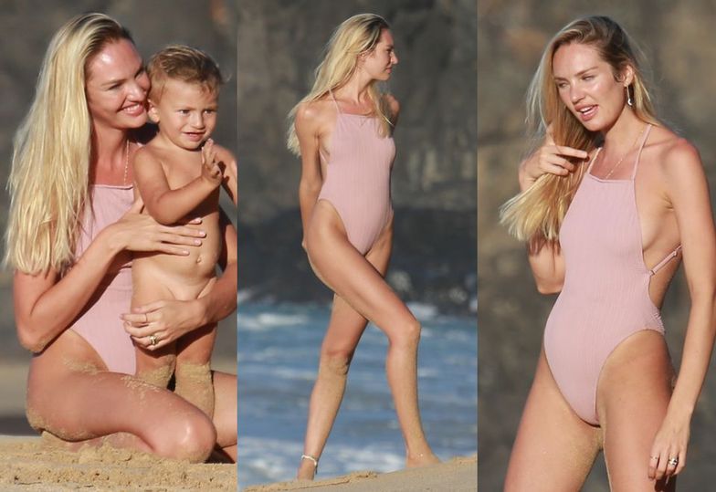 Candice Swanepoel relaksuje się na plaży w Brazylii