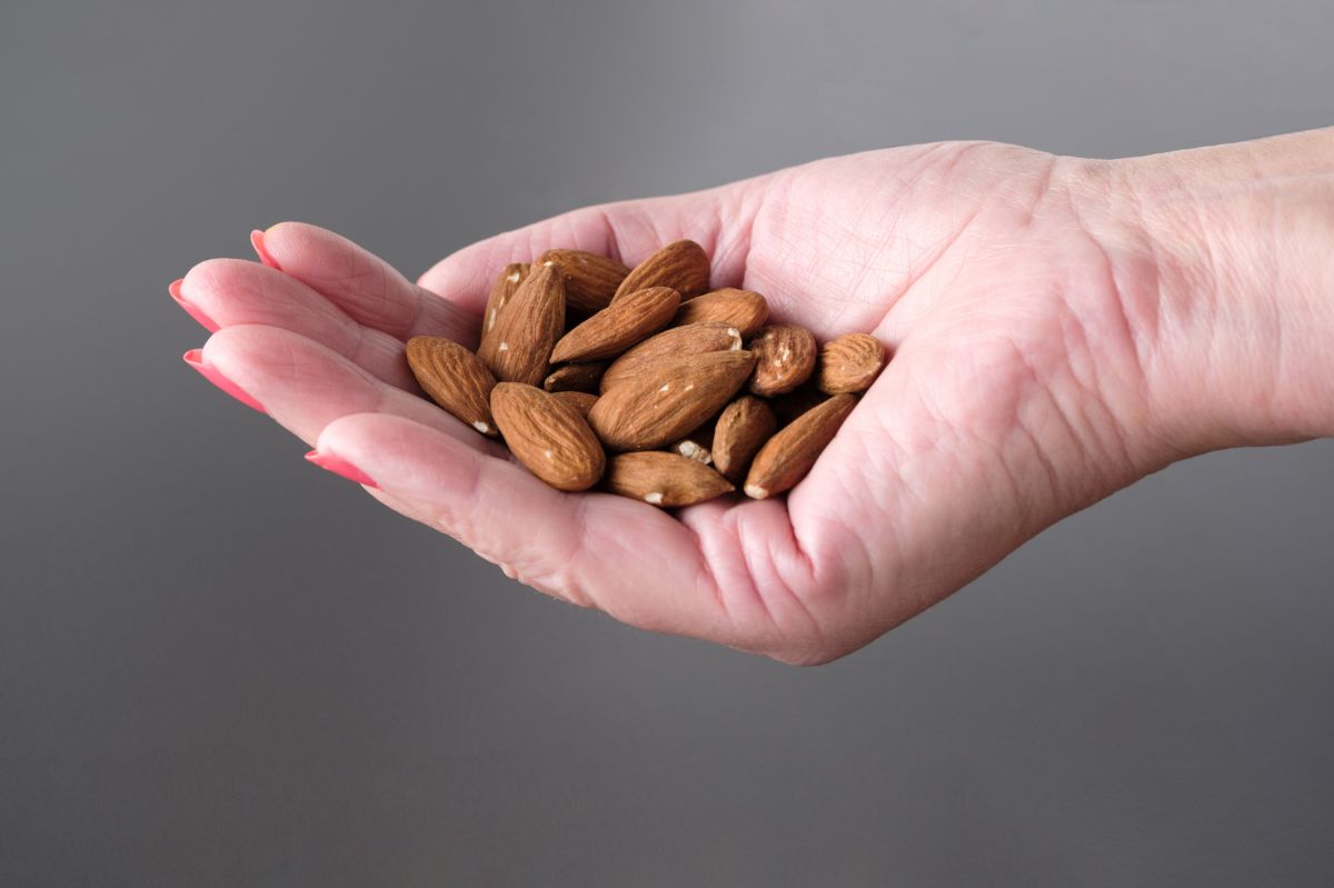 A handful of almonds.