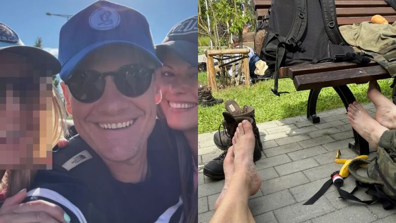 Marcin Mroczek w pielgrzymce