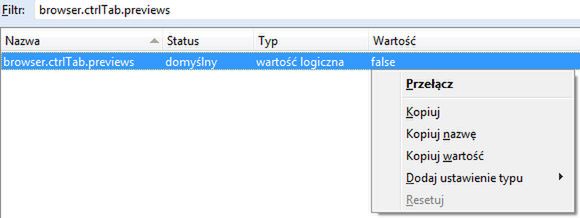 Włącz wizualne przełączanie kart w Firefox! 4