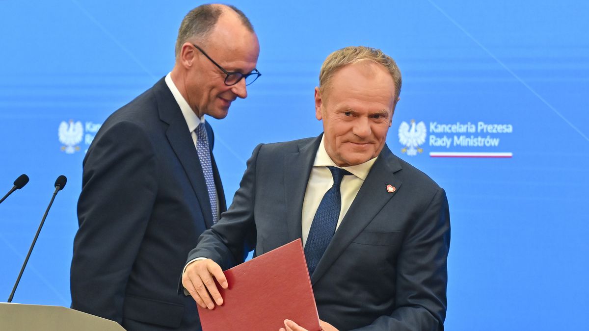 Donald Tusk i Friedrich Merz
w Warszawie