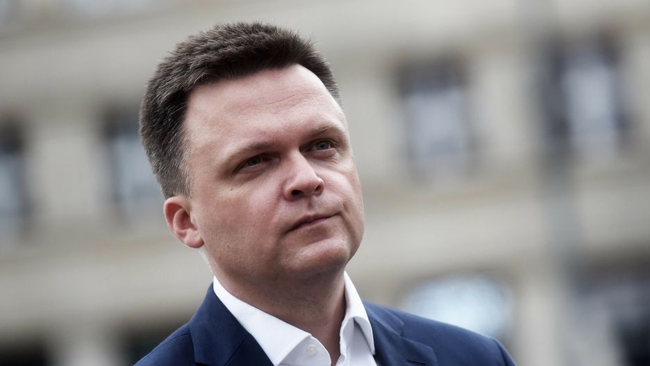 Szymon Ho?ownia w Krakowie27.08.2021 Krakow. Plac Szczepanski. Konferencja prasowa liderow  Polska 2050 Szymona Holowni   N/z Szymon Holownia  Fot. M.Lasyk/REPORTERM.Lasyk/REPORTER