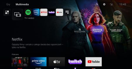 PlayStation 5 i aplikacje VOD. Jest Netflix i Amazon Prime, ale kilku ważnych na razie brakuje