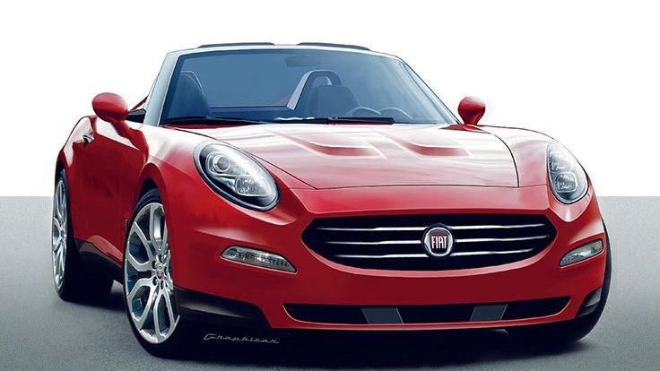 Wizualizacja Fiata 124 Spider autorstwa Lorenzo Pretiego