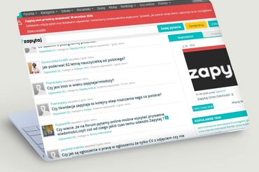 Strona główna Zapytaj.onet.pl, fot. mockupbro