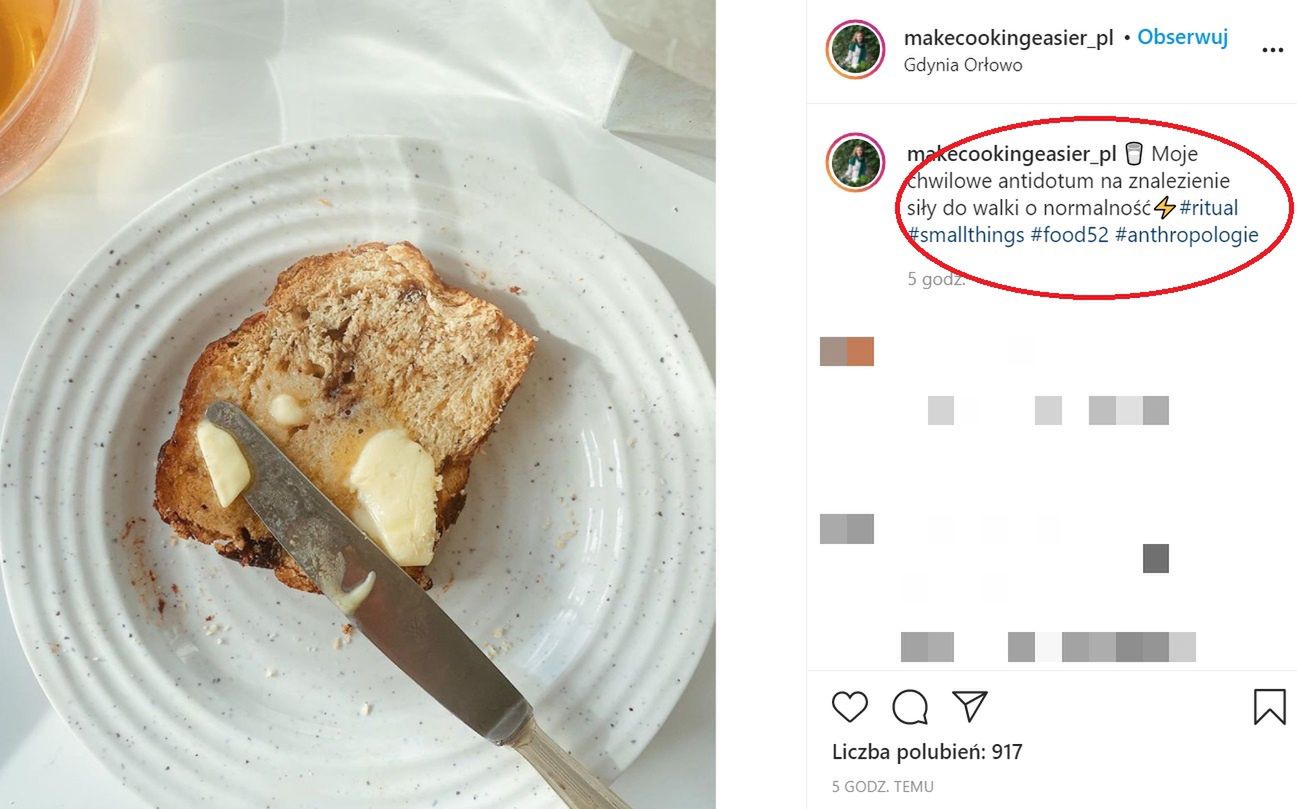 Zofia Cudny reklamuje masło