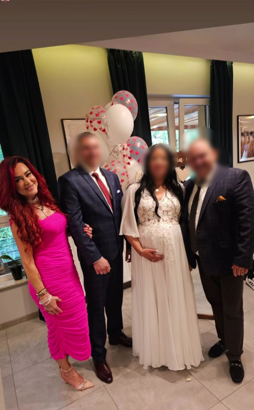 Agnieszka Kotońska na weselu