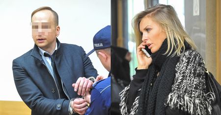 Zdenerwowany Dariusz K. z żoną na kolejnej rozprawie (ZDJĘCIA)