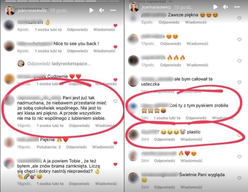 Joanna Racewicz prezentuje nowe zdjęcia i rozprawia się z hejtem