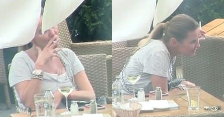 Hanna Lis z papierosem w ręku!