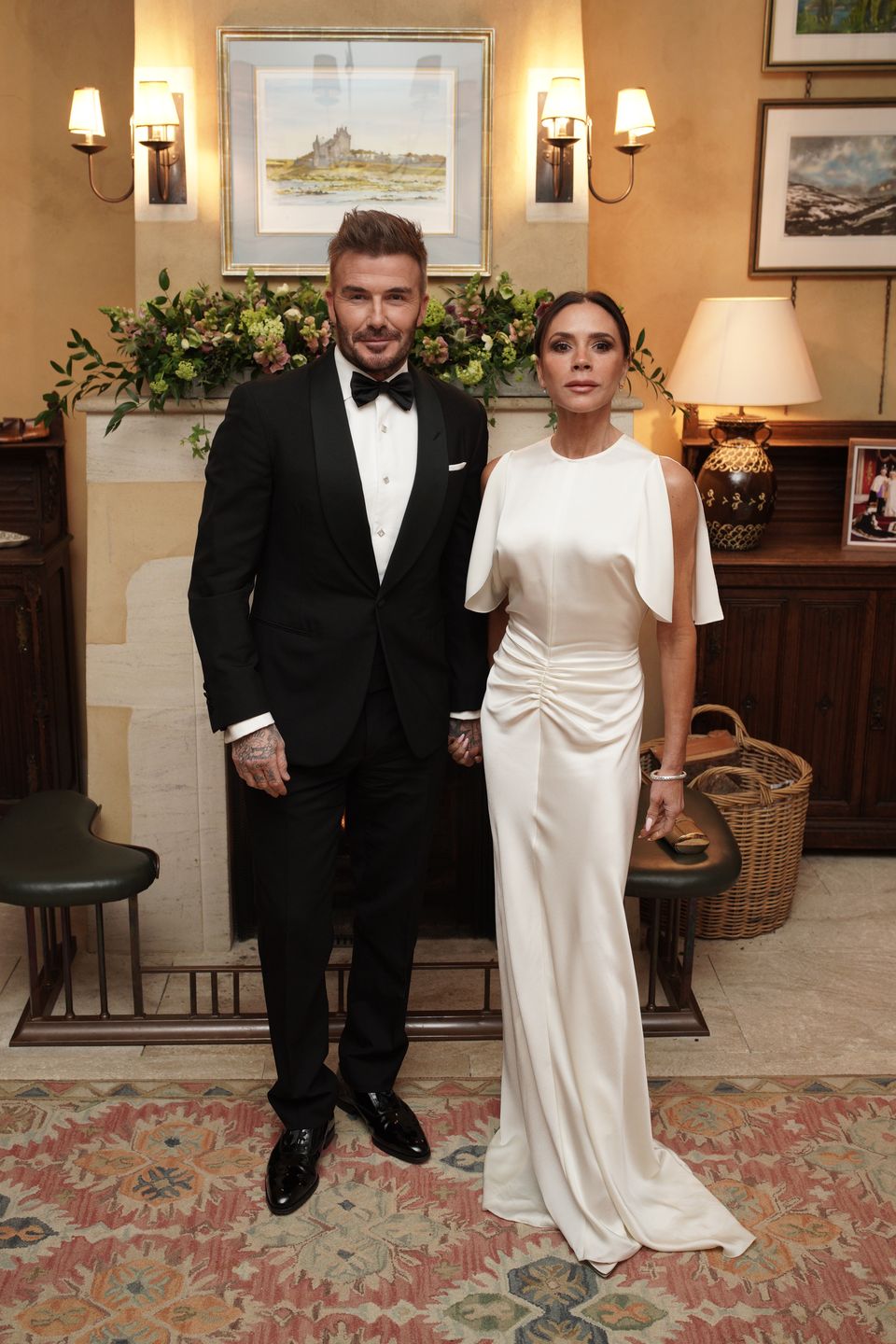 Beckhamowie na spotkaniu u royalsów