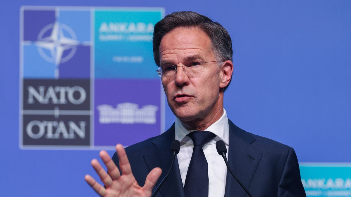 Mark Rutte, NATO Secretary General, speaks at the press conference during the 2026 NATO Ankara Summit in Ankara, Turkiye, on July 8th, 2026.  (Photo by Beata Zawrzel/NurPhoto via Getty Images)