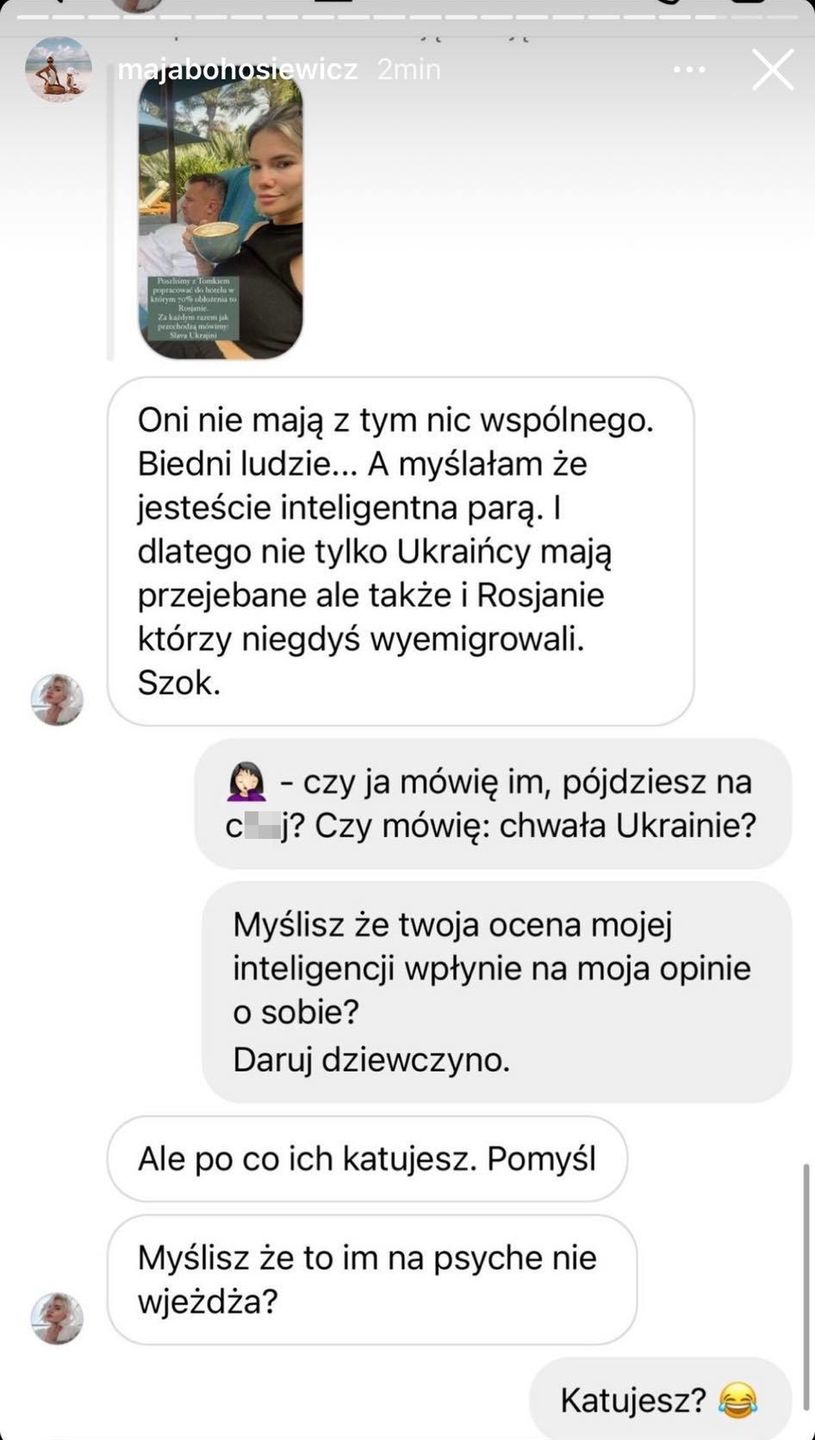 Instagramowy profil Mai Bohosiewicz