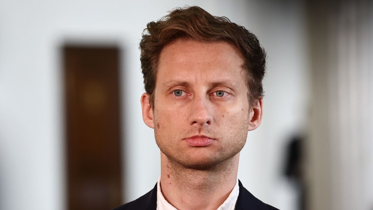 Parliament member Franciszek Sterczewski at Polish Parliament in Warsaw, Poland on October 18, 2024. (Photo by Jakub Porzycki/NurPhoto via Getty Images)