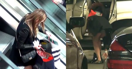 Hania Lis zmienia buty na parkingu!