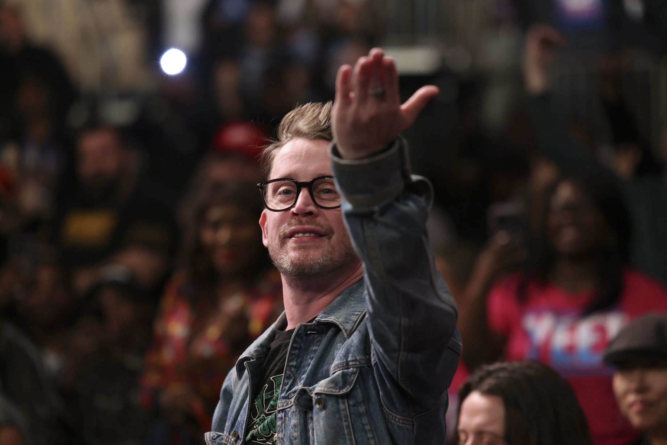 Monday Night RAW
NEW YORK, NEW YORK - MARCH 10: Macaulay Culkin During Monday night RAW at Madison Square Garden on March 10, 2025 in New York City. (Photo by WWE/WWE via Getty Images)
WWE