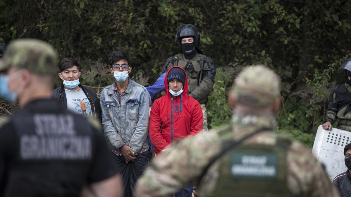 Transport migranta z Białorusi do Niemiec kosztuje 3000 dolarów  (Photo by Maciej Luczniewski/NurPhoto via Getty Images)
