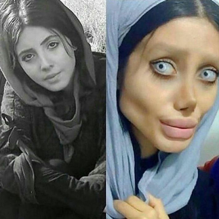 Sahar Tabar przed metamorfozą i po