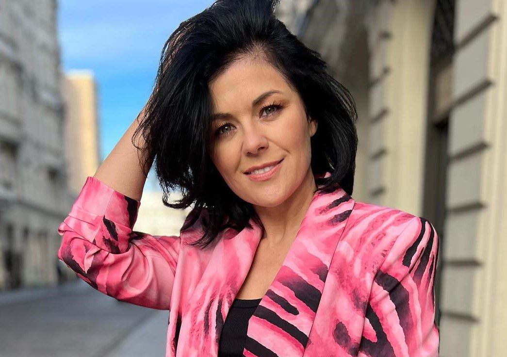 Katarzyna Cichopek w letnim garniturze na evencie