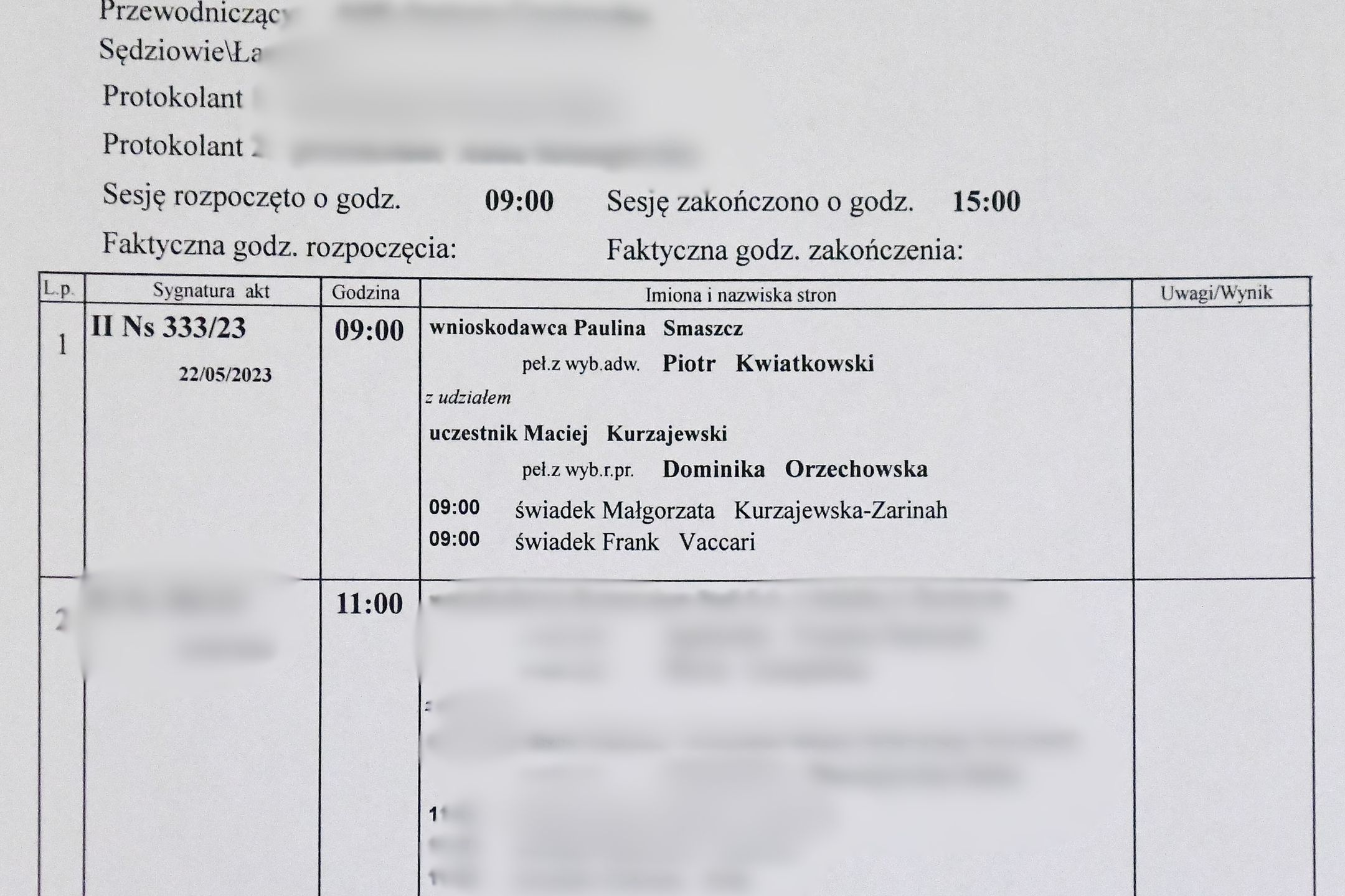 Paulina Smaszcz i Maciej Kurzajewski w sądzie 