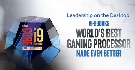 Intel zapowiada premierę Core i9-9900KS - najwydajniejszy procesor do gier coraz bliżej