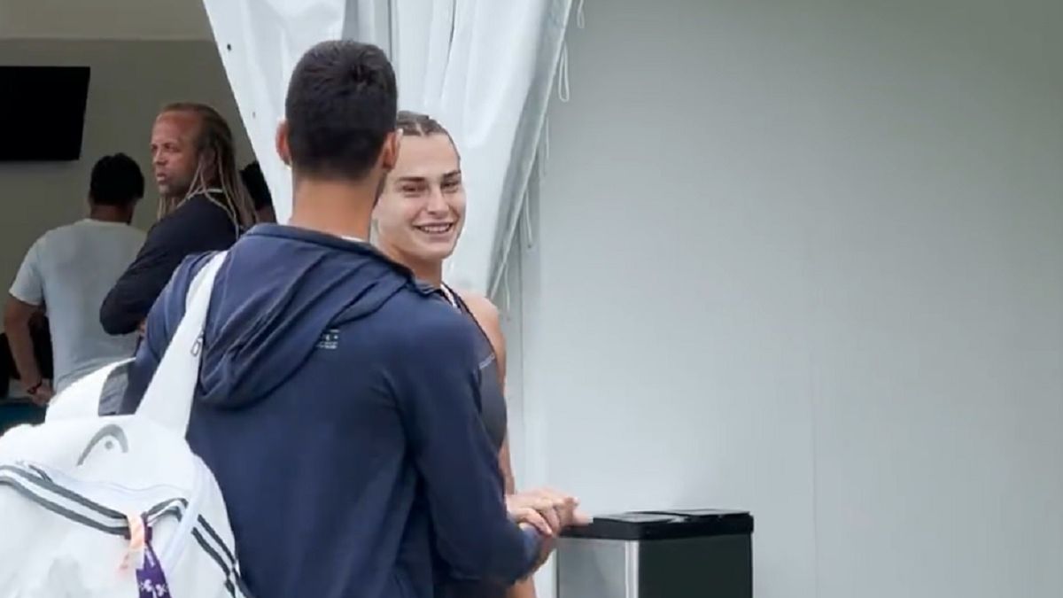 Na zdjęciu: Novak Djoković i Aryna Sabalenka