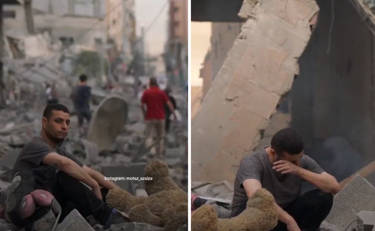 Poruszające nagranie ze Strefy Gazy. Palestyńczyk stracił wszystko, co miał