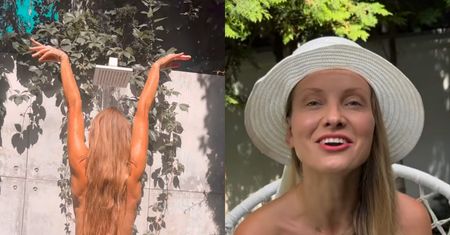 Joanna Moro prawi pod prysznicem o nagości, pozując TOPLESS: "Czuję się komfortowo w swojej skórze" (WIDEO)