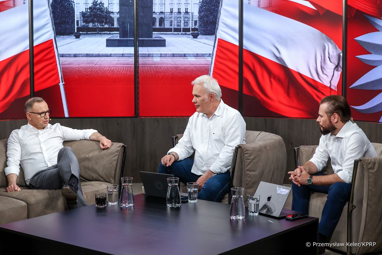 Duda o ustawkach Nawrockiego. Najważniejsze wątki wywiadu