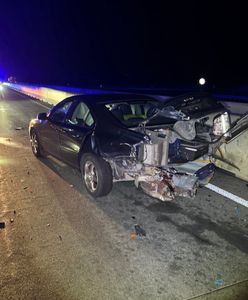 Pijany Polak zatrzymał się na autostradzie. Doszło do wypadku