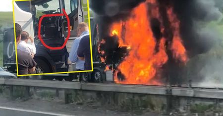 Wypadek zablokował autostradę. Kierowcy znaleźli sposób na obejrzenie meczu Euro 2020