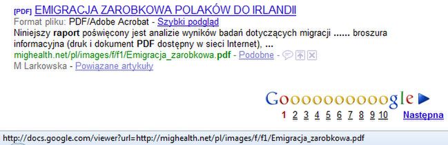 Otwieraj pliki PDF automatycznie poprzez Google Dokumenty 8