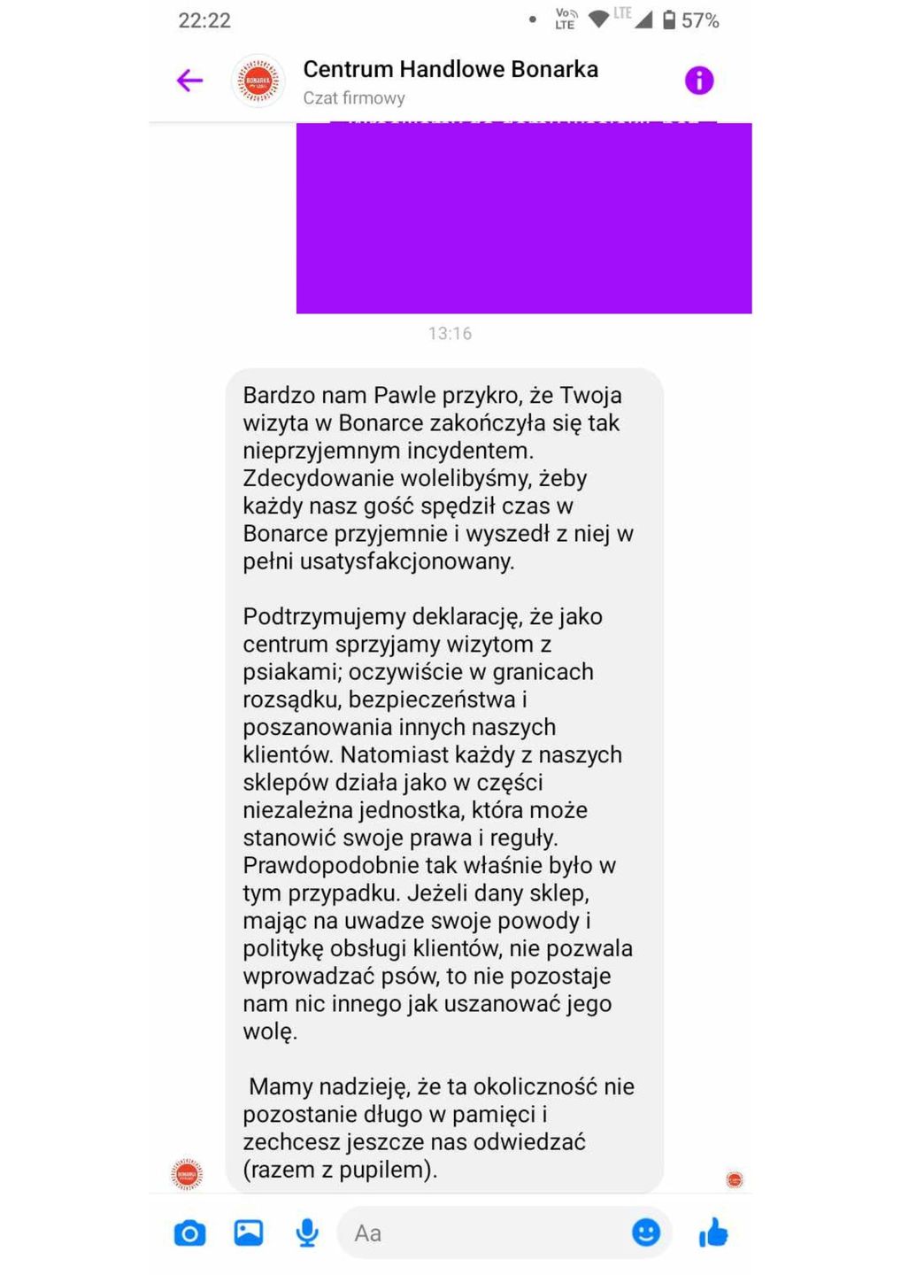Odpowiedź CH Bonarka