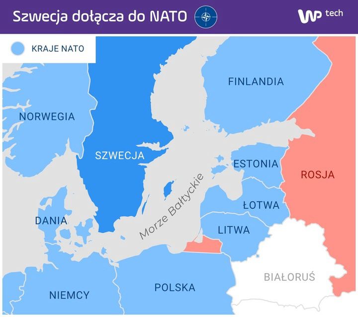 Kraje NATO w akwenie Morza Bałtyckiego