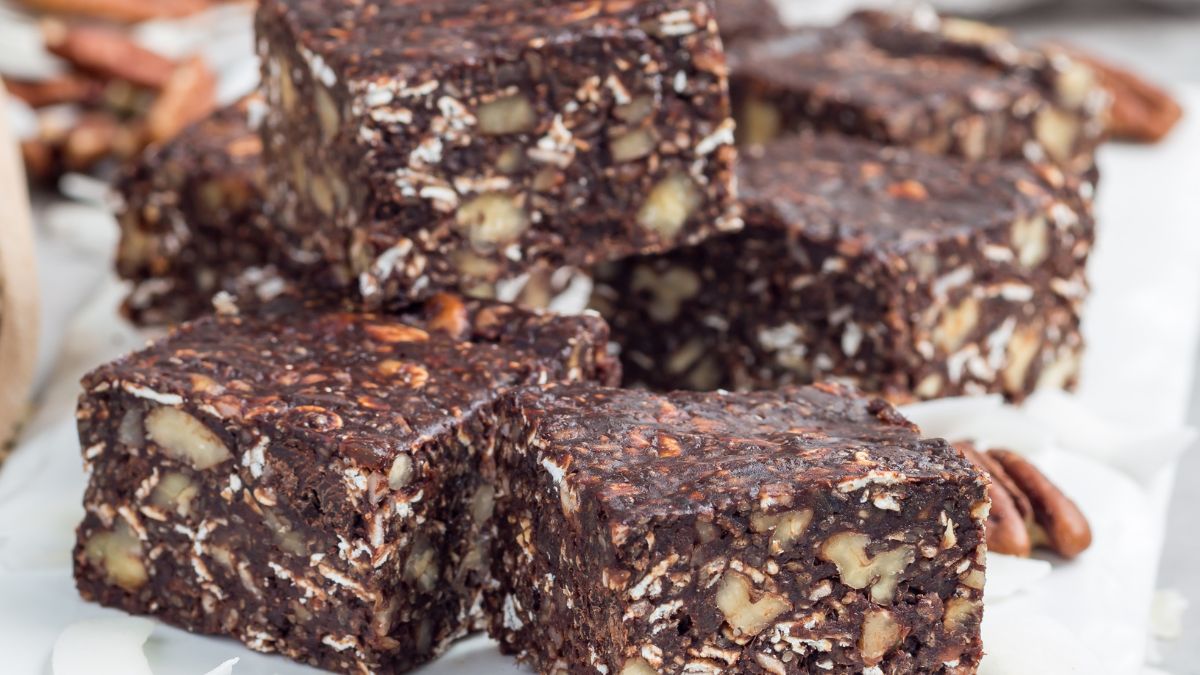 Energetyczny deser z płatków owsianych i siemienia lnianego