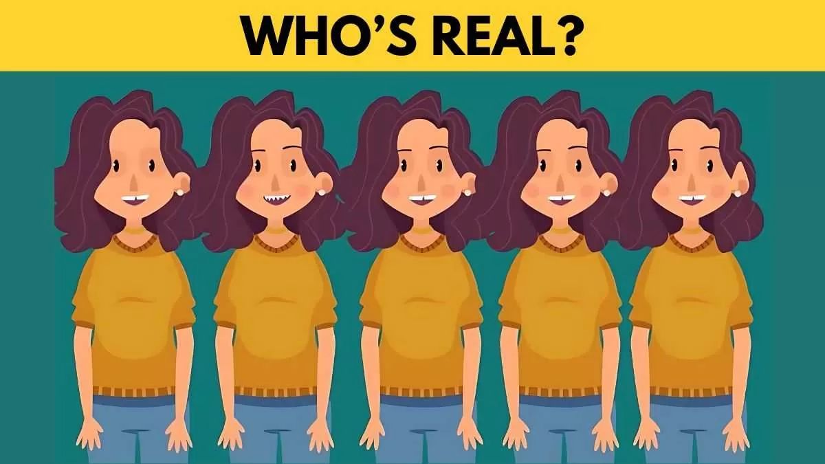 Zagadka obrazkowa. Znajdź właściwą kobietę