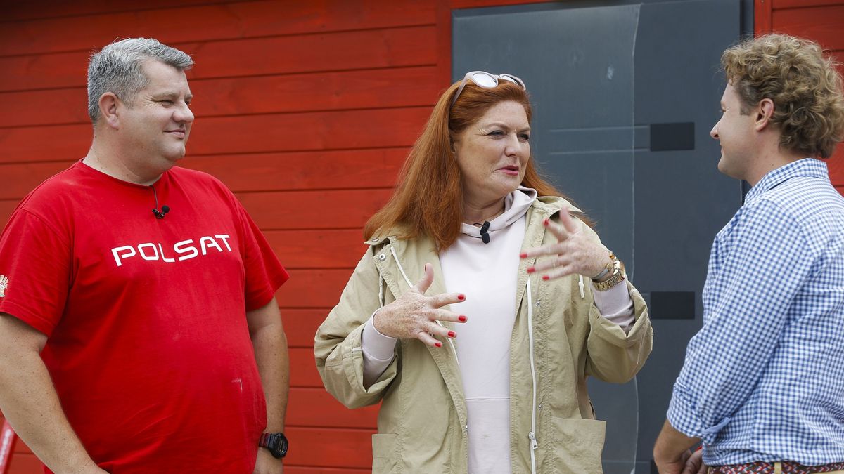Katarzyna Dowbor na planie programu "Nasz nowy dom"