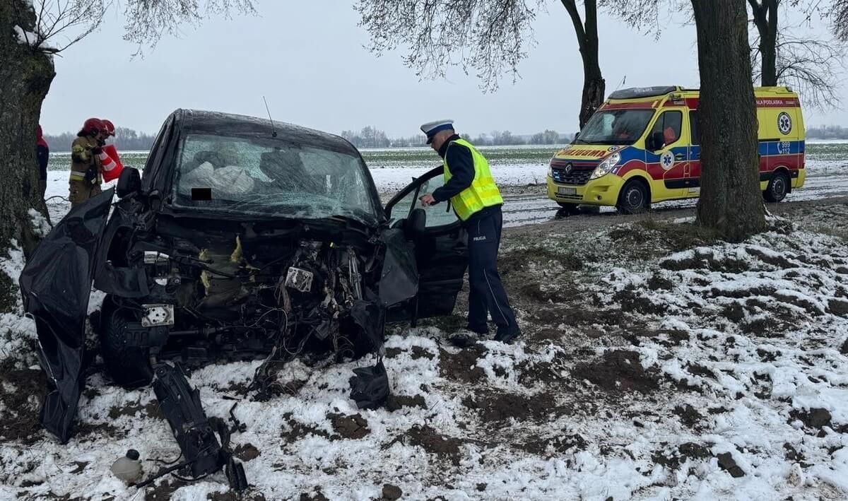 Wypadek drogowy w Radzyniu Podlaskim na ulicy Płudzińskiej