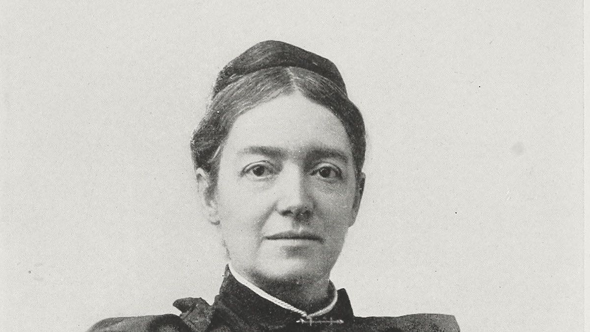 Mary Putnam Jacobi na portrecie opublikowanym w 1897 roku. Fragment ilustracji.