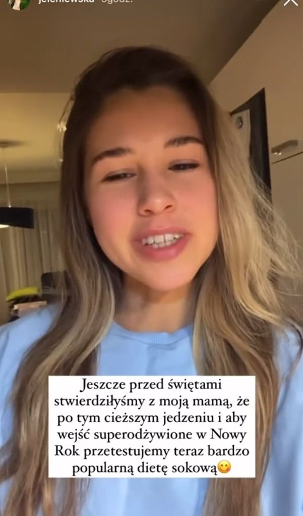 Jeleniewska promuje dietę sokową