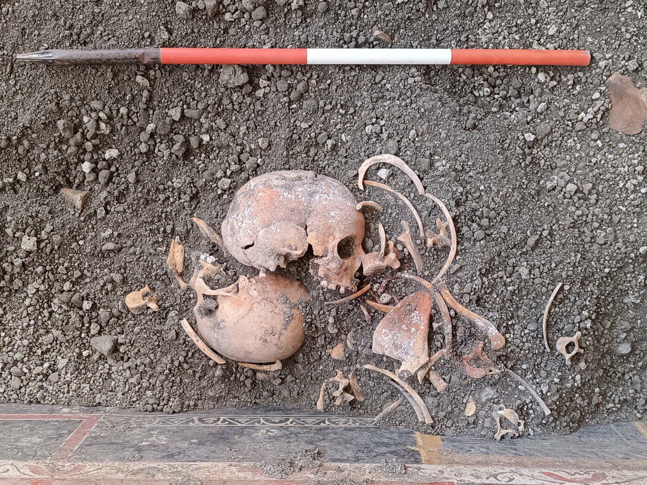 W Pompejach odkryto barykadę chroniącą dziecko przed erupcją