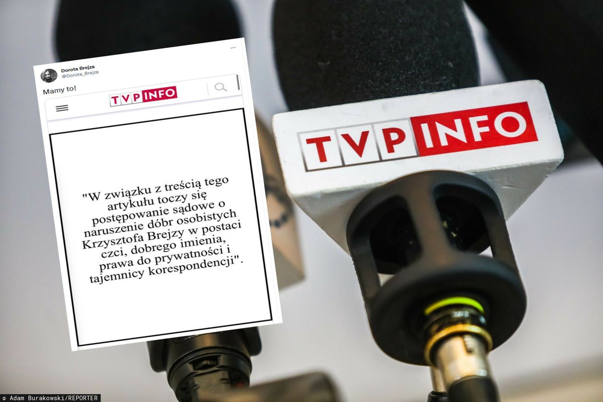 Zablokowany artykuł na TVP Info