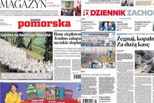 Pierwsze strony "Gazety Pomorskiej" i "Dziennika Zachodniego"