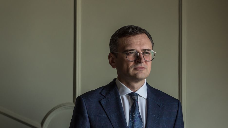 Dmytro Kuleba, 42, a Minister of Foreign Affairs of Ukraine, poses for a portrait at the Ministry of Foreign Affairs in Kyiv, Ukraine on April 8, 2024. (Photo by Oksana Parafeniuk/For The Washington Post via Getty Images)