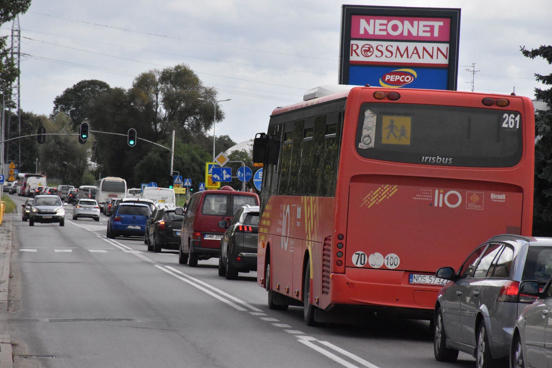 Korki na ulicach Malborka. Powodem przebudowa skrzyżowania